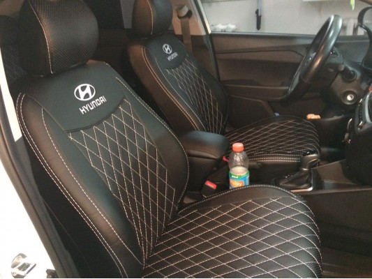 Авточехлы на Hyundai Solaris 2