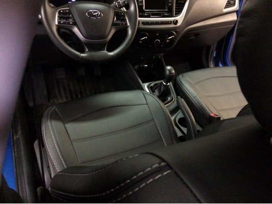 Авточехлы на Hyundai Solaris 2